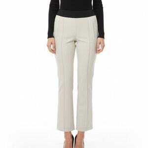 Y/OSEMITE JAMES PERSE WHITE BLACK WAIST LOW RISE STRAIGHT CROPPED LEG PANTS - 0